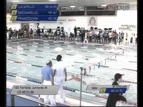 Finale dei 100 Farfalla Juniores Maschi - 16 Memorial Chiara Giavi
