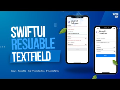 SwiftUI Reusable TextField with Validation & Secure Entry | Build Forms Like a Pro!