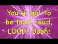 Matilda The Musical - Loud - Lyrics!! (HD) 
