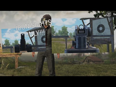 IRON SIGHTS ONLY CHALLENGE!!! PUBG MOBILE LETS PLAY!!!
