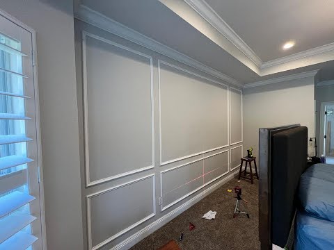 Master Bedroom Accent Wall DIY | Before & After Transformation