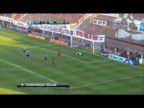 Gol de Silva. Lanús 2 - Belgrano 0. Fecha 1. Torneo Inicial 2013. Fútbol Para Todos