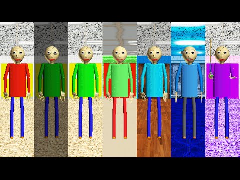 Everyone is Baldi's: Colorful Shirts! Best Mods - All Perfect!