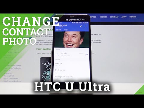 How to Add Photo to Contact in HTC U Ultra - Personalize Contact List