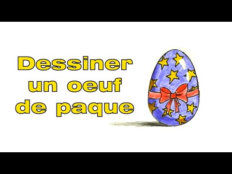 Comment dessiner un œuf de paques facile
