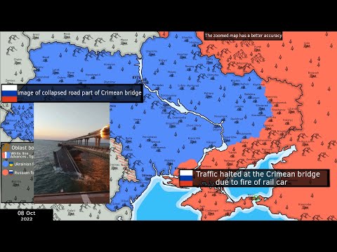 Russian invasion of Ukraine [8 Oct 2022] - Ukraine destroys the Crimean bridge
