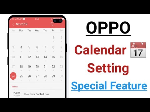 OPPO Calender 📅 Setting Special Feature