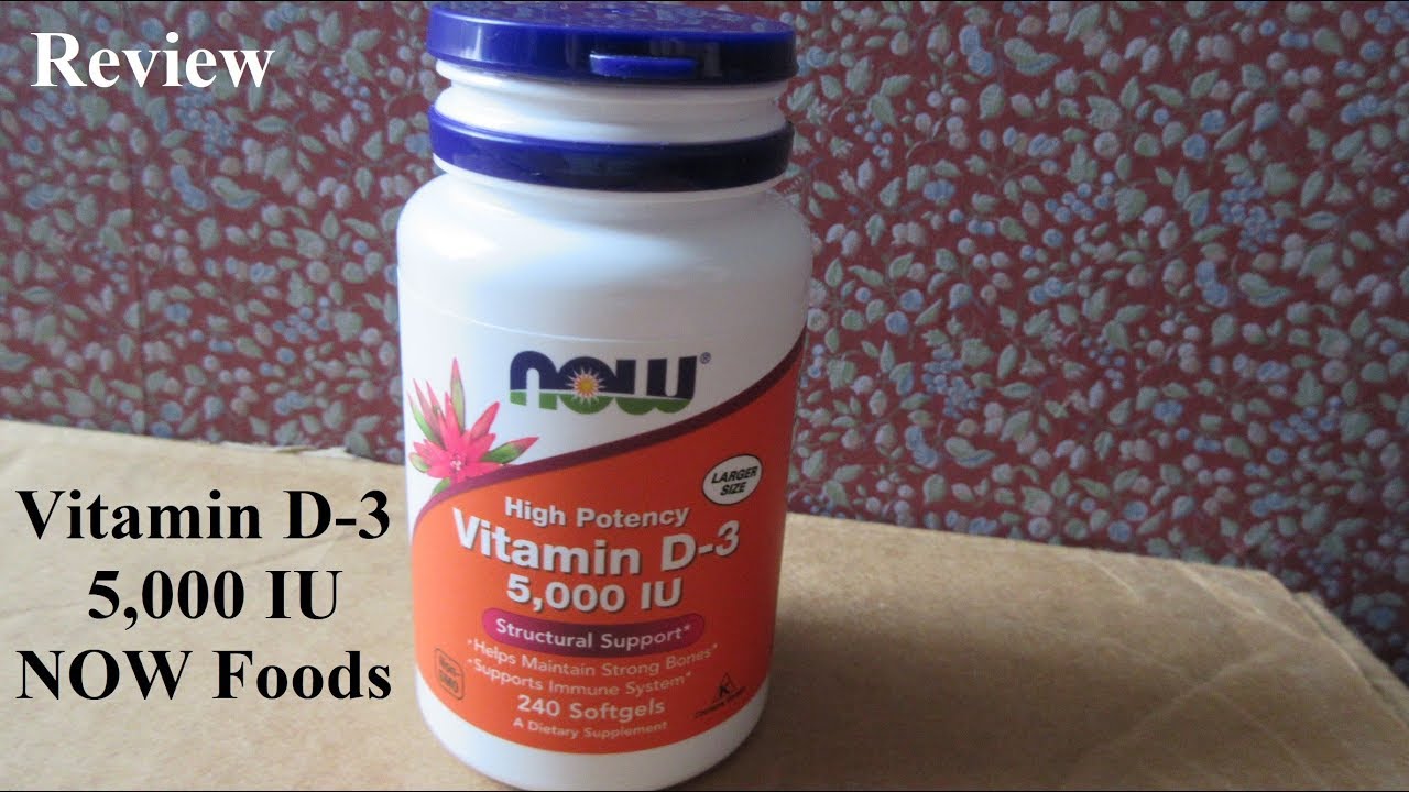 NOW Vitamin D-3 5000 IU Review Video