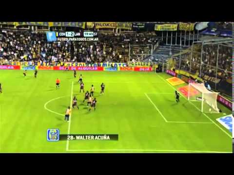 Gol de Walter Acuña. Rosario Central 1-2 Lanús