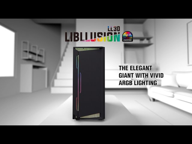 Enermax Libllusion LL30 RGB Cristal Templado USB 3.1 Negro video