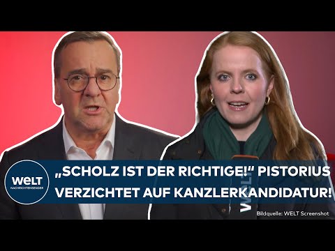 SPD: Paukenschlag! Boris Pistorius verzichtet auf Kanzlerkandidatur! | WELT Thema
