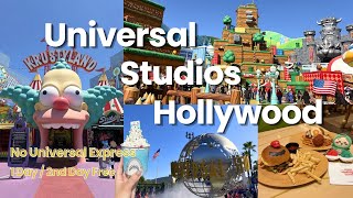 🇺🇸ユニバーサルスタジオハリウッド|1日料金で2日入れるチケット|待ち時間•フード•お土産🎬🦖【ユニバvlog・LA在住】