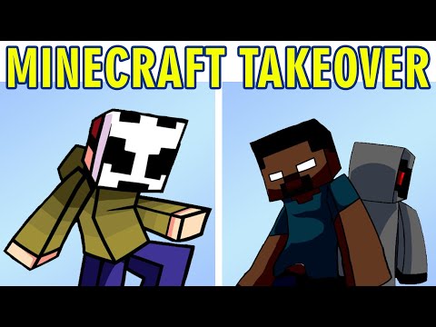 Friday Night Funkin vs Minecraft Takeover (DEMO FNF Mod HARD)