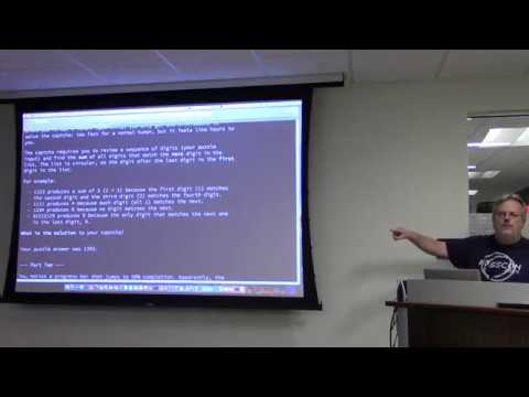 Walt Mankowski @ PLUG North: Advent of Code 2017