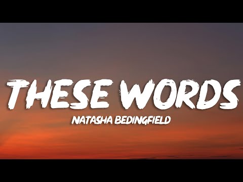 Natasha Bedingfield - These Words (Lyrics)