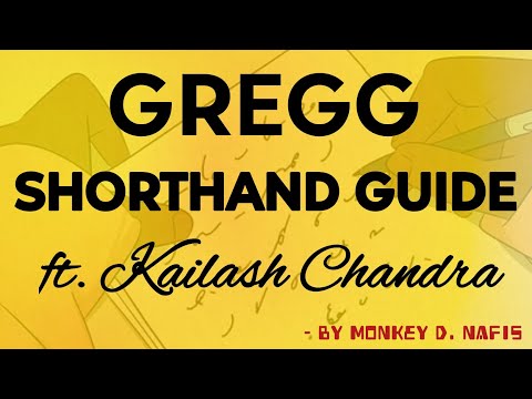 Gregg Shorthand Guide ft. Kailash Chandra Magazine | GREGGANTIC