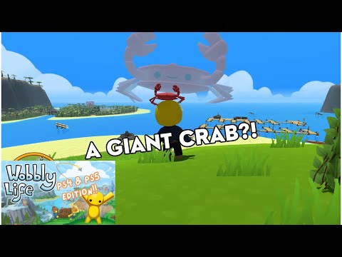 Pushing SECRET BUTTONS That Summon a GIANT CRAB?! - WOBBLY LIFE FOR PLAYSTATION!! PS4/PS5 EDITION!