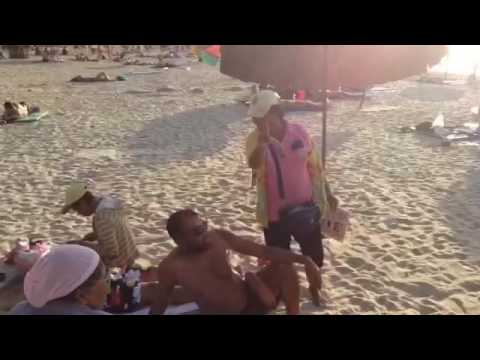 Fun on the Thailand beach pukhet teaching lady to speak punjabi