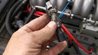 Putting spark plugs in the 1990 ZR-1 LT5 number #8 spark plug