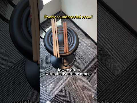 Playing drums in a room with poor sound insulation will not disturb others.#aeroband #pocketdrum