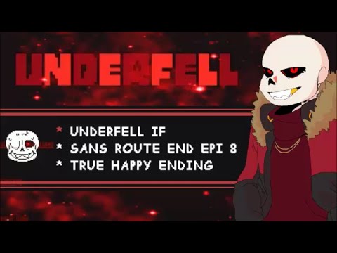 IF Underfell by darkpetal16 (Sans Route) Epi 8 TRUE END 💜 To See The Dawn with Sans Last Battle💜