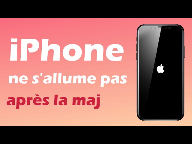 réparer votre iPhone qui ne s'allume plus