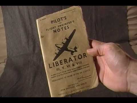WW2 Liberator Bomber Air Crew Pilot Manual  WWII Aircraft flight book air plane