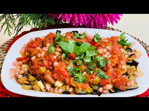 بانجان و طرز تهيه بانجان بسيار خوشمزه Turkish Aubergine ( eggplant) Saksuka Recipe Shashuka