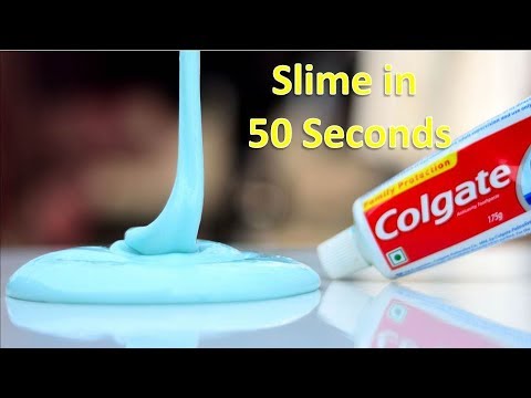 ✳️How To Make Slime In Less Than 1 Minute Using Colgate