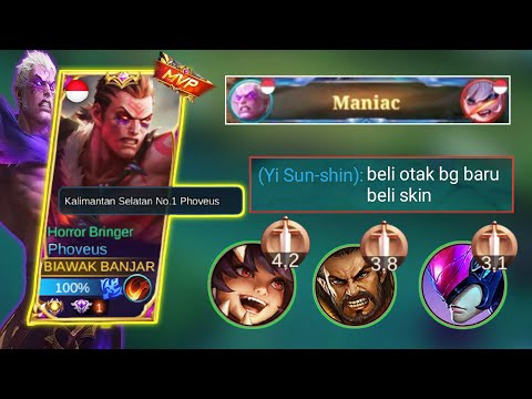 Dikatain Tim Sendiri, Phoveus Kasih Paham Dengan Maniac - Top Global Phoveus Mobile Legends