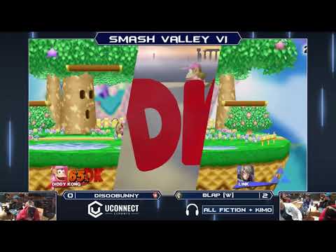 Smash Valley VI Wii U Singles - DisqoBunny (Tink/Diddy/Sonic) vs BLaP (Link/Marth) - Grand Finals