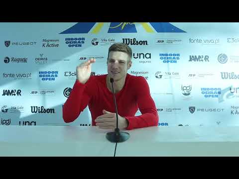 Conferência de Imprensa Joris de Loore — QF Indoor Oeiras Open 1 2023