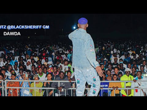 Dawda Hustle Performing at - Black Sheriff live in Gambia CONCERT