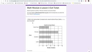 Math Module 6 Lesson 3 Exit Ticket