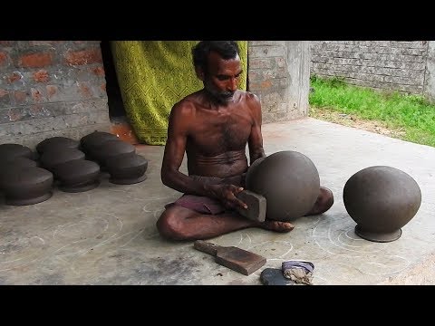 Pot Making With CLAY; Amazing Talent of Indian Potter in Village / Small Scale IndustrieS Video