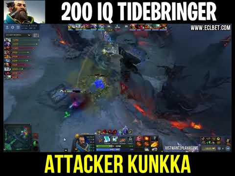 ATTACKER Kunkka   200IQ Tidebringer Plays Dota 2 Dota2