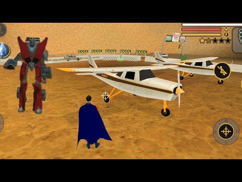 Vegas Crime Simulator (Naxeex Airplane Drive Red Superhero) Super Hero Fight - Android Gameplay HD