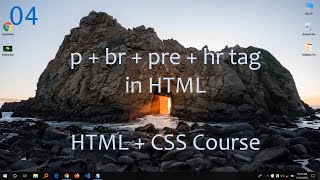 Web Development Tutorial Bangla- part 04- p + br + pre + hr tag in HTML