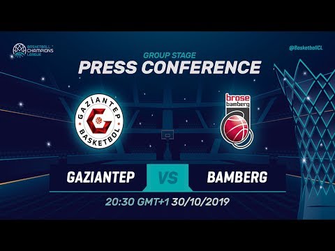 Gaziantep v Brose Bamberg - Press Conference - Basketball Champions League 2019-20