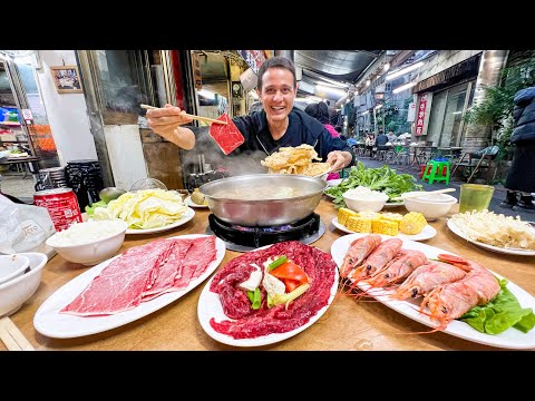 Comida de rua versus HOT POT de luxo - Um é muito melhor!! | A obsessão do HOT POT de Taiwan!!