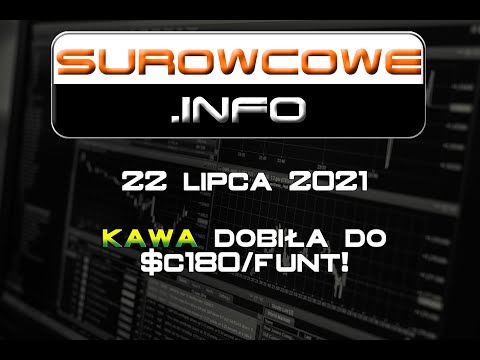 Surowcowe.info 22 lipca 2021 – kawa dobiła do $c180/funt!
