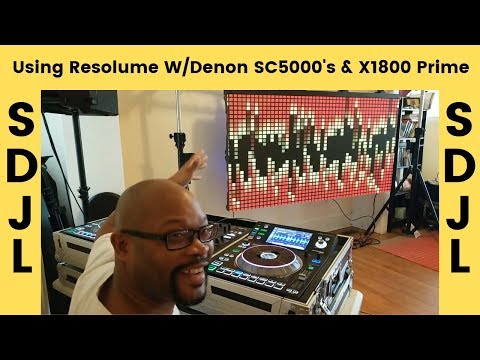 Using Resolume With Denon SC5000 & X1800 Prime (Pt 1)