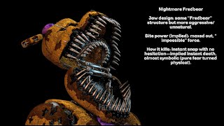 How Each Nightmare Animatronic’s Jaw Works (Bite Force Explained) FNAF 4 