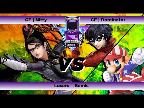 Flynn's Arcade 053 Losers Semis - CF | Nitty (Bayonetta)Vs CF | Dominator Joker (Mario)SSBU Ultimate