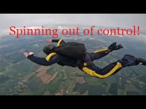 Accelerated FreeFall AFF level 3 & 4 - 90 Degree Turns UK Parachuting Sibson Airfield