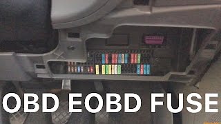 Seat Ibiza Mk4 EOBD OBDII Port and Fuses