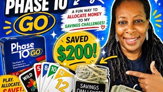I Used Phase 10 GO to Decide Where My $200 Savings Goes! 💰 | Savings Challenge