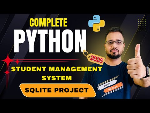 Student Management System using Python & SQLite Database | Full CRUD App