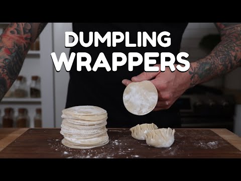 How To Make Dumpling Wrappers From Scratch | Kitchen Aid Pasta Attachment