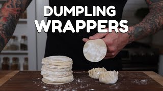 How To Make Dumpling Wrappers From Scratch | Kitchen Aid Pasta Attachment